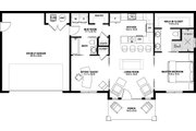 Farmhouse Style House Plan - 2 Beds 2 Baths 928 Sq/Ft Plan #126-175 Floor 
