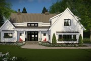 Farmhouse Style House Plan - 4 Beds 3.5 Baths 2528 Sq/Ft Plan #51-1130 Exterior 