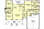 Ranch Style House Plan - 3 Beds 2.5 Baths 1698 Sq/Ft Plan #430-292 Floor 