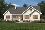 Ranch Style House Plan - 3 Beds 2 Baths 1403 Sq/Ft Plan #427-11 Exterior 