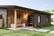 Modern Style House Plan - 2 Beds 2 Baths 1160 Sq/Ft Plan #1064-319 Exterior 