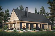 Contemporary Style House Plan - 3 Beds 2.5 Baths 1668 Sq/Ft Plan #1070-240 Exterior 