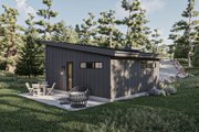 Modern Style House Plan - 1 Beds 1 Baths 675 Sq/Ft Plan #455-540 Exterior 