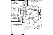 Craftsman Style House Plan - 3 Beds 2 Baths 1597 Sq/Ft Plan #126-221 Floor 