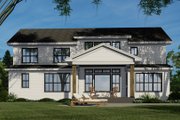 Farmhouse Style House Plan - 5 Beds 4.5 Baths 4030 Sq/Ft Plan #51-1209 Exterior 