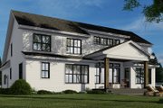 Farmhouse Style House Plan - 5 Beds 4.5 Baths 4030 Sq/Ft Plan #51-1209 Exterior 