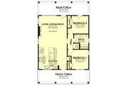 Farmhouse Style House Plan - 2 Beds 1 Baths 960 Sq/Ft Plan #430-277 Floor 