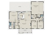 Ranch Style House Plan - 3 Beds 2 Baths 1924 Sq/Ft Plan #427-6 Floor 