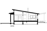 Modern Style House Plan - 2 Beds 1 Baths 800 Sq/Ft Plan #890-1 Exterior 