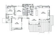 Modern Style House Plan - 5 Beds 2.5 Baths 3882 Sq/Ft Plan #496-1 Floor 