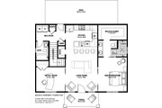 Farmhouse Style House Plan - 2 Beds 2 Baths 988 Sq/Ft Plan #126-236 Floor 