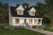 Country Style House Plan - 3 Beds 2.5 Baths 1908 Sq/Ft Plan #427-1 Exterior 