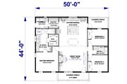 Farmhouse Style House Plan - 3 Beds 2 Baths 1788 Sq/Ft Plan #44-270 Floor 