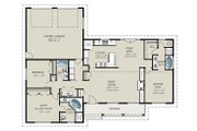 Ranch Style House Plan - 3 Beds 3 Baths 1787 Sq/Ft Plan #427-9 Floor 