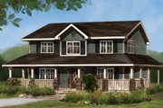 Country Style House Plan - 4 Beds 3 Baths 1779 Sq/Ft Plan #427-3 Exterior 