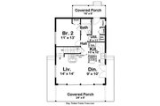 Cabin Style House Plan - 2 Beds 2 Baths 1011 Sq/Ft Plan #126-181 Floor 