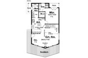 Country Style House Plan - 3 Beds 2 Baths 1697 Sq/Ft Plan #126-223 Floor 