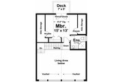 Country Style House Plan - 2 Beds 2 Baths 1011 Sq/Ft Plan #126-235 Floor 