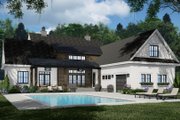 Farmhouse Style House Plan - 4 Beds 3.5 Baths 3482 Sq/Ft Plan #51-1240 Exterior 