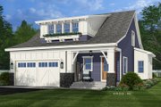 Bungalow Style House Plan - 4 Beds 4 Baths 2225 Sq/Ft Plan #51-1457 Exterior 