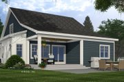 Craftsman Style House Plan - 4 Beds 4 Baths 2225 Sq/Ft Plan #51-1458 Exterior 
