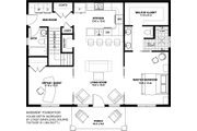 Farmhouse Style House Plan - 2 Beds 2 Baths 988 Sq/Ft Plan #126-236 Floor 