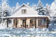 Barndominium Style House Plan - 2 Beds 2 Baths 1260 Sq/Ft Plan #430-347 Exterior 