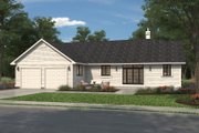 Ranch Style House Plan - 3 Beds 3 Baths 1787 Sq/Ft Plan #427-9 Exterior 