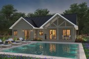Ranch Style House Plan - 3 Beds 2 Baths 1403 Sq/Ft Plan #427-11 Exterior 