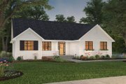Ranch Style House Plan - 3 Beds 2 Baths 1550 Sq/Ft Plan #427-5 Exterior 