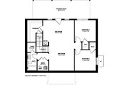 Farmhouse Style House Plan - 2 Beds 2 Baths 988 Sq/Ft Plan #126-236 Floor 
