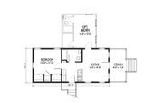 Cottage Style House Plan - 2 Beds 2 Baths 832 Sq/Ft Plan #514-20 Floor 