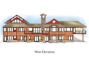 Craftsman Style House Plan - 4 Beds 4.5 Baths 5892 Sq/Ft Plan #454-14 Exterior 