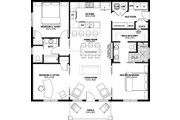 Farmhouse Style House Plan - 3 Beds 2 Baths 1360 Sq/Ft Plan #126-247 Floor 