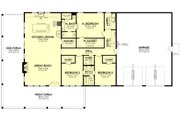Barndominium Style House Plan - 3 Beds 2.5 Baths 2000 Sq/Ft Plan #430-333 Floor 