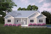 Ranch Style House Plan - 3 Beds 2 Baths 1404 Sq/Ft Plan #427-13 Exterior 