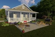 Colonial Style House Plan - 3 Beds 2 Baths 1385 Sq/Ft Plan #126-231 Exterior 