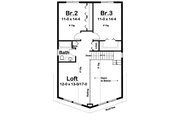 Country Style House Plan - 3 Beds 2 Baths 1697 Sq/Ft Plan #126-223 Floor 