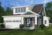 Craftsman Style House Plan - 4 Beds 4 Baths 2225 Sq/Ft Plan #51-1458 Exterior 