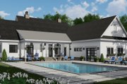 Farmhouse Style House Plan - 4 Beds 4.5 Baths 2743 Sq/Ft Plan #51-1149 Exterior 