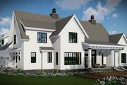 Farmhouse Style House Plan - 4 Beds 3.5 Baths 2528 Sq/Ft Plan #51-1130 Exterior 