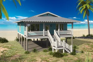 Narrow Lot Beach House Plans, Floor Plans & Designs