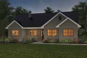 Ranch Exterior - Front Elevation Plan #427-13
