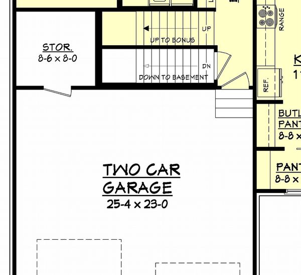 Optional Basement Stair Location