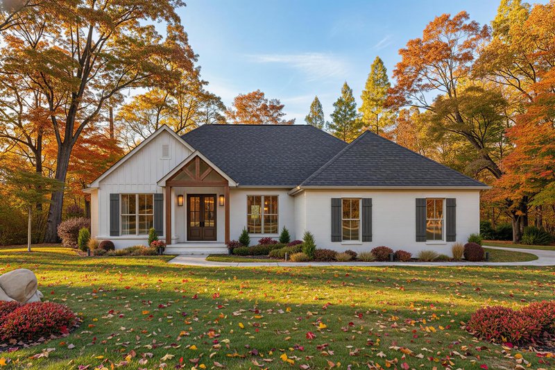 Traditional Style House Plan - 4 Beds 2 Baths 1880 Sq/Ft Plan #430-409 Exterior