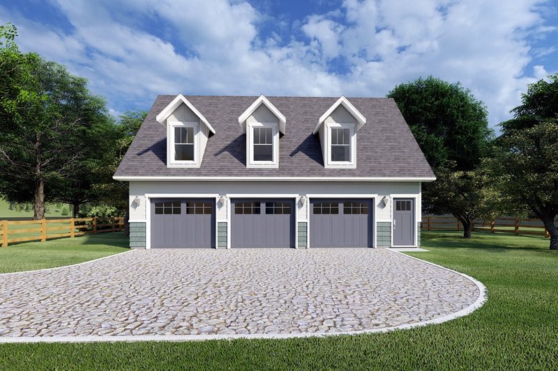 Traditional Style House Plan - 2 Beds 1.5 Baths 1032 Sq/Ft Plan #126-162 Exterior