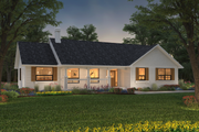 Ranch Style House Plan - 3 Beds 3 Baths 1787 Sq/Ft Plan #427-9 Exterior 