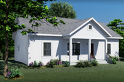 Farmhouse Style House Plan - 3 Beds 2 Baths 1035 Sq/Ft Plan #44-224 Exterior 