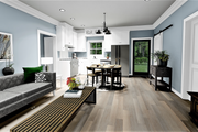 Farmhouse Style House Plan - 3 Beds 2 Baths 1035 Sq/Ft Plan #44-224 Interior 