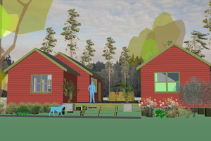 Modern Exterior - Front Elevation Plan #460-9